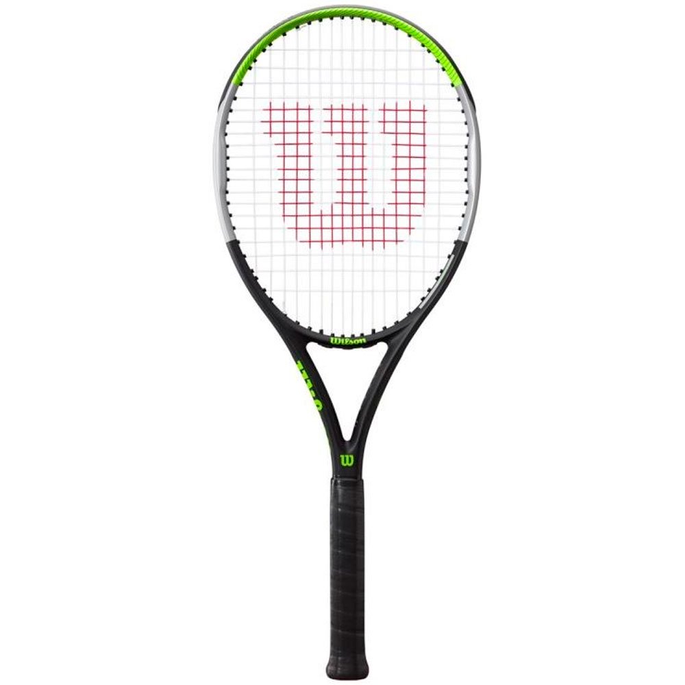 Ракетка для большого тенниса Wilson Blade Feel 100 WR054510 черно-зеленая 3