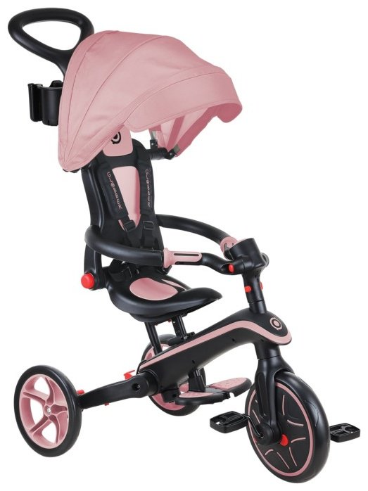 Трёхколёсный велосипед Globber Trike Explorer 4 in 1/732-210-2/one size, deep pastel pink розовый купить,NaN