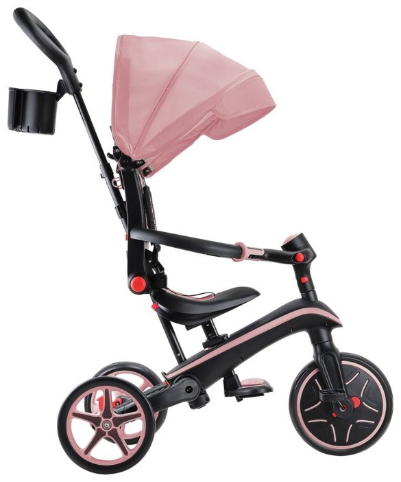 Трёхколёсный велосипед Globber Trike Explorer 4 in 1/732-210-2/one size, deep pastel pink розовый купить,NaN