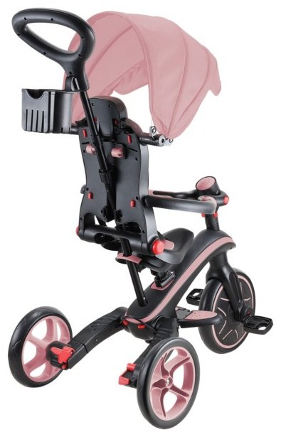 Трёхколёсный велосипед Globber Trike Explorer 4 in 1/732-210-2/one size, deep pastel pink розовый купить,NaN