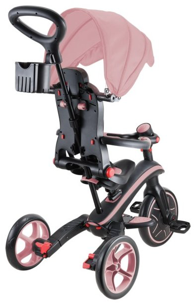 Трёхколёсный велосипед Globber Trike Explorer 4 in 1/732-210-2/one size, deep pastel pink розовый купить,NaN