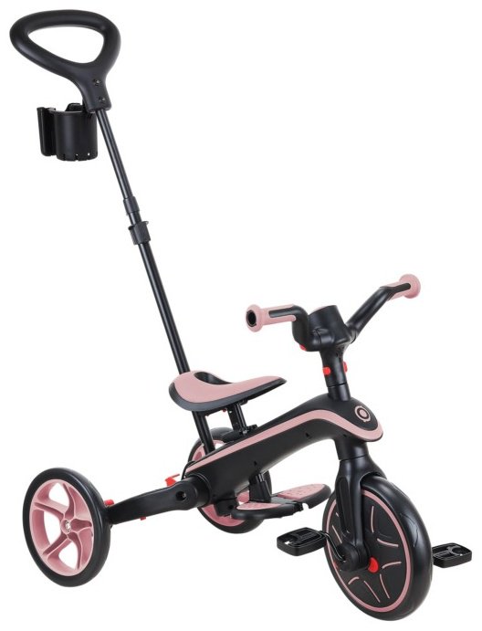 Трёхколёсный велосипед Globber Trike Explorer 4 in 1/732-210-2/one size, deep pastel pink розовый купить,NaN