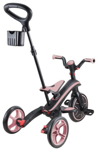 Трёхколёсный велосипед Globber Trike Explorer 4 in 1/732-210-2/one size, deep pastel pink розовый купить,NaN