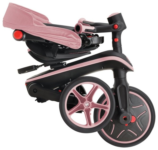 Трёхколёсный велосипед Globber Trike Explorer 4 in 1/732-210-2/one size, deep pastel pink розовый купить,NaN
