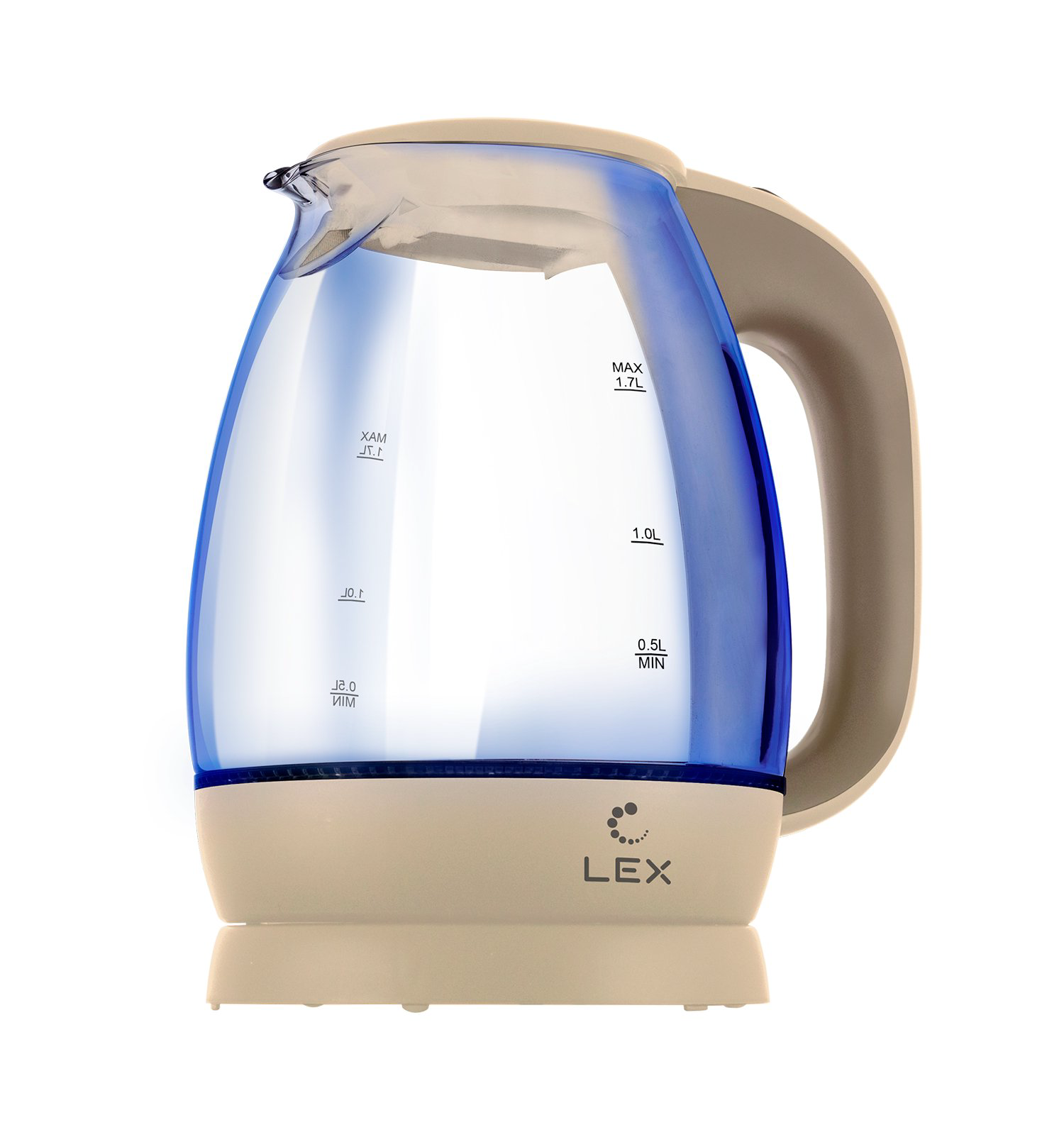 Электрочайник Lex LX-3002-2  1.7 л бежевый купить,NaN