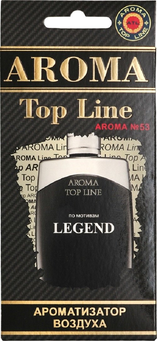 Aroma Top Line ароматизатор картонный 0253 A №53 (Монблан) Montblanc Legend купить,NaN