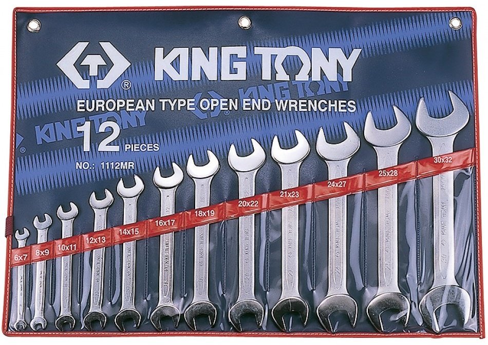 KING TONY набор ключей рожковый 6-32 мм 1112MR, 12 шт купить,NaN