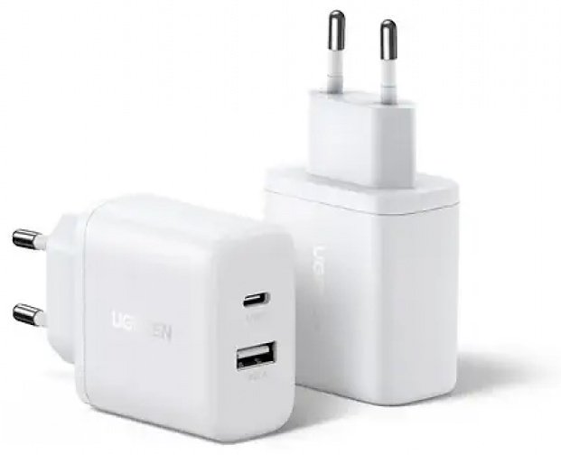 Зарядное устройство Ugreen Ugreen X227 45310 USB Type-C, USB 20 Вт белый купить,NaN