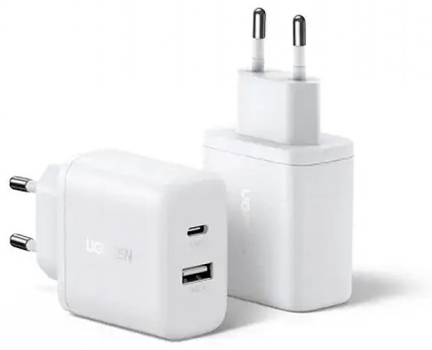 Зарядное устройство Ugreen Ugreen X227 45310 USB Type-C, USB 20 Вт белый купить,NaN