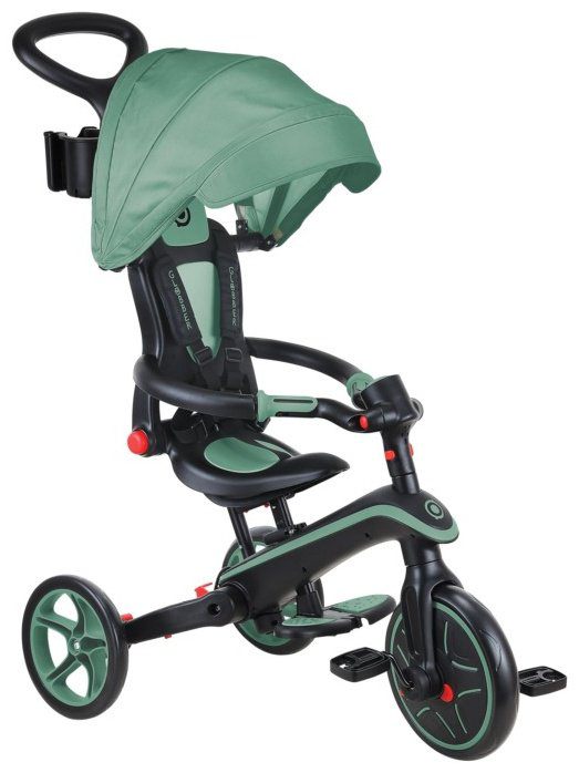 Трёхколёсный велосипед Globber Trike Explorer 4 in 1/732-104-2/one size, olive зеленый купить,NaN