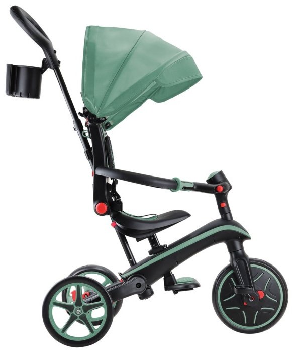 Трёхколёсный велосипед Globber Trike Explorer 4 in 1/732-104-2/one size, olive зеленый купить,NaN