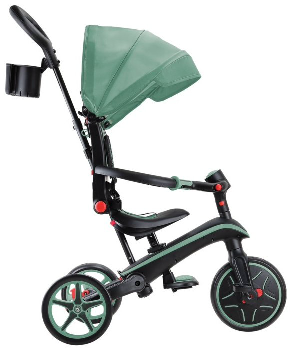 Трёхколёсный велосипед Globber Trike Explorer 4 in 1/732-104-2/one size, olive зеленый купить,NaN