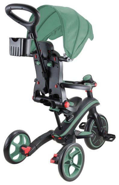 Трёхколёсный велосипед Globber Trike Explorer 4 in 1/732-104-2/one size, olive зеленый купить,NaN