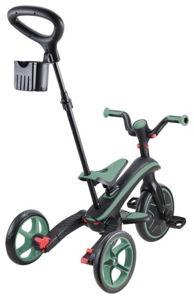 Трёхколёсный велосипед Globber Trike Explorer 4 in 1/732-104-2/one size, olive зеленый купить,NaN
