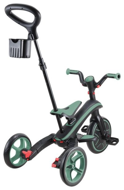 Трёхколёсный велосипед Globber Trike Explorer 4 in 1/732-104-2/one size, olive зеленый купить,NaN