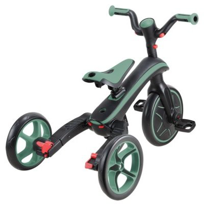 Трёхколёсный велосипед Globber Trike Explorer 4 in 1/732-104-2/one size, olive зеленый купить,NaN