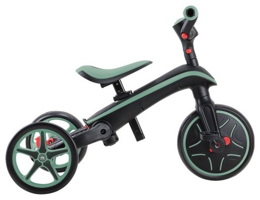 Трёхколёсный велосипед Globber Trike Explorer 4 in 1/732-104-2/one size, olive зеленый купить,NaN