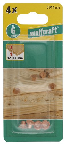Коронка Wolfcraft 2911000 твердосплавная D 6 мм, 4 шт