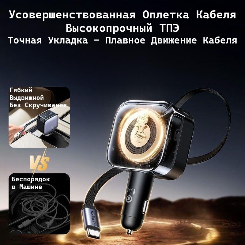 Зарядное устройство Ugreen EC602 (55212B) USB Type-C, USB 60 Вт серый купить,NaN