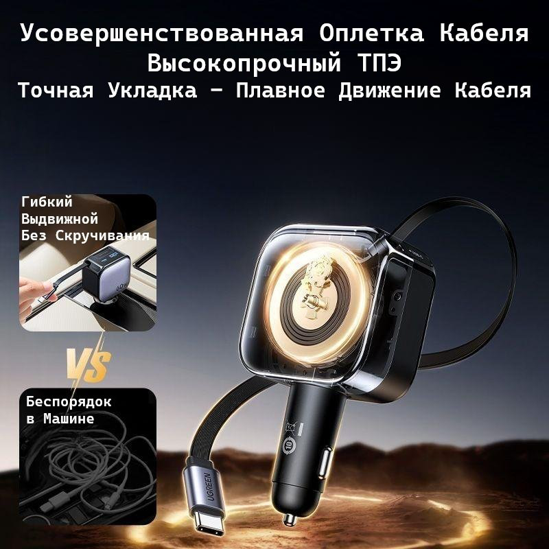 Зарядное устройство Ugreen EC602 (55212B) USB Type-C, USB 60 Вт серый купить,NaN