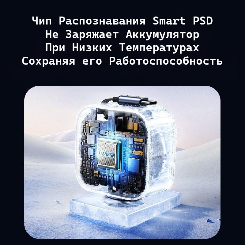 Зарядное устройство Ugreen EC602 (55212B) USB Type-C, USB 60 Вт серый купить,NaN