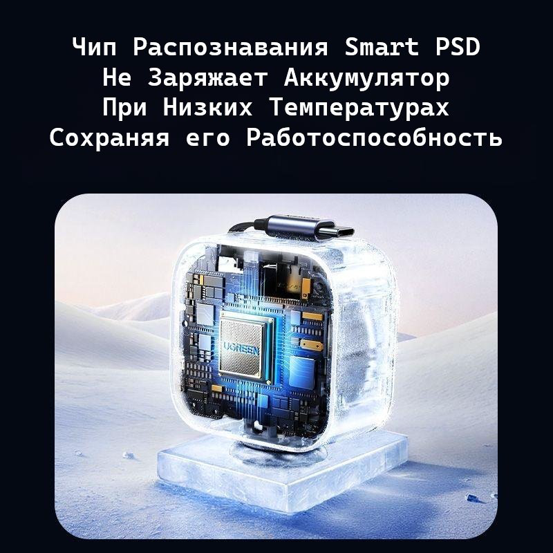 Зарядное устройство Ugreen EC602 (55212B) USB Type-C, USB 60 Вт серый купить,NaN