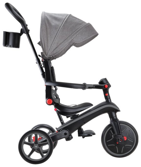 Трёхколёсный велосипед Globber Trike Explorer 4 in 1/732-120-2/one size, black grey черный, серый купить,NaN