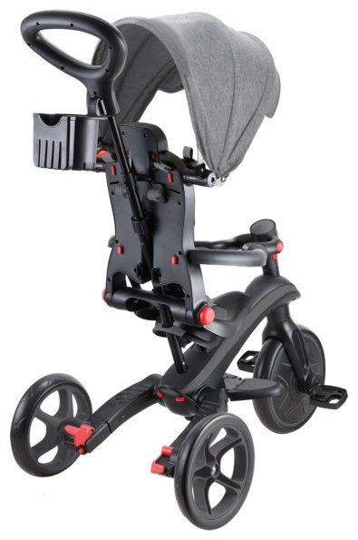 Трёхколёсный велосипед Globber Trike Explorer 4 in 1/732-120-2/one size, black grey черный, серый купить,NaN