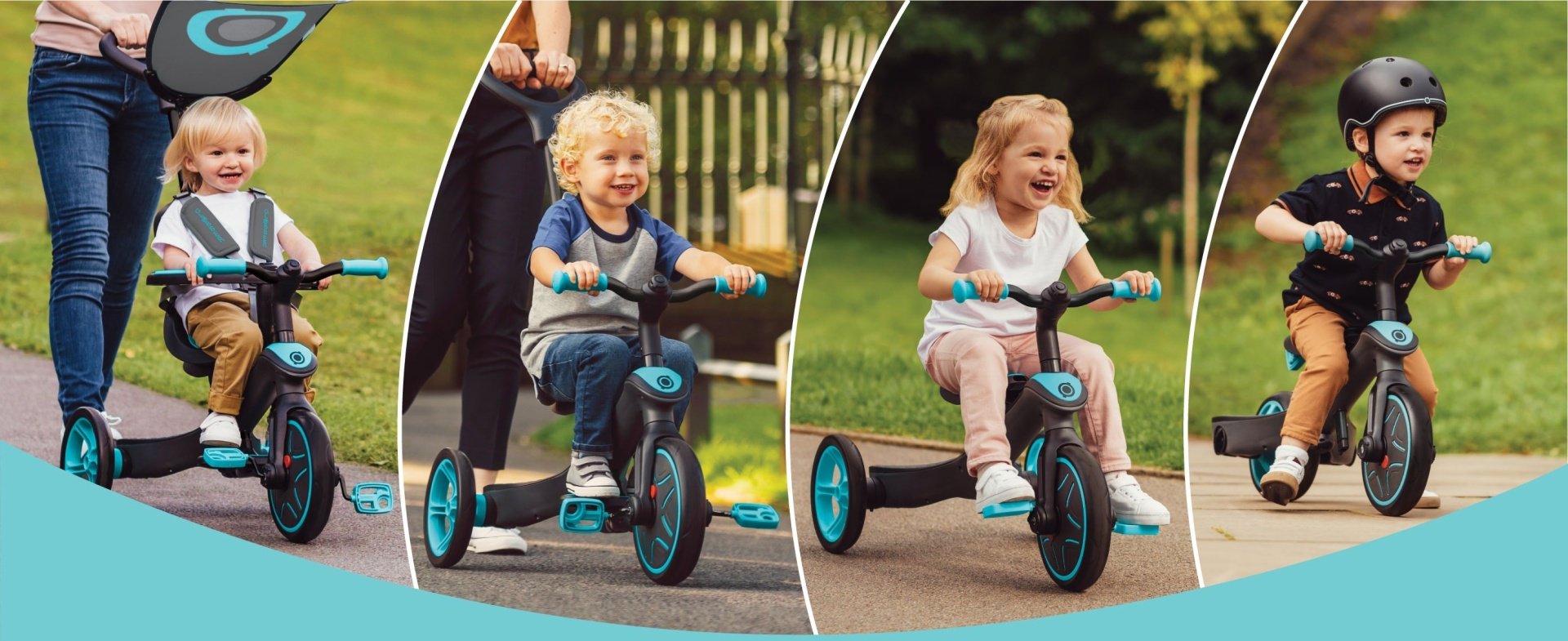Трёхколёсный велосипед Globber Trike Explorer светло-зеленый купить,NaN