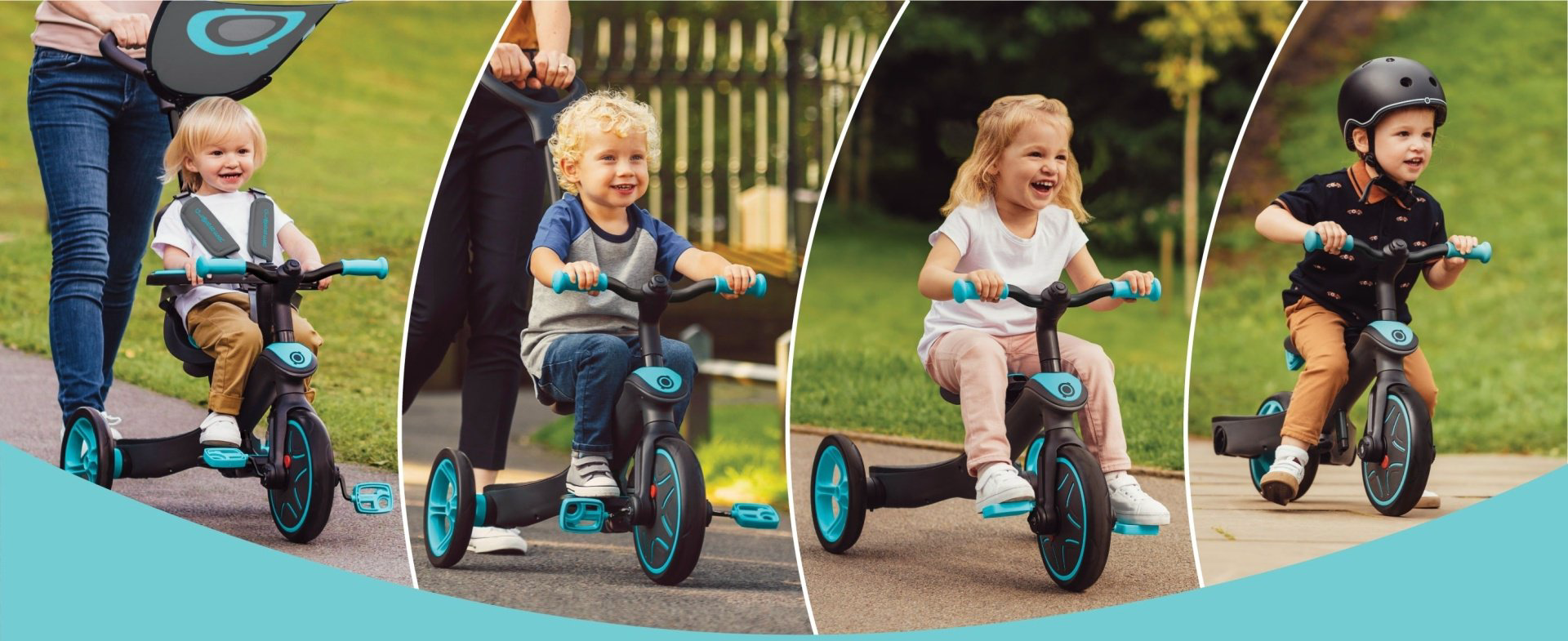 Трёхколёсный велосипед Globber Trike Explorer светло-зеленый купить,NaN