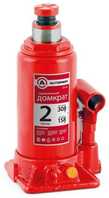 AUTOPROFI домкрат бутылочный DG-02 2 т купить,NaN