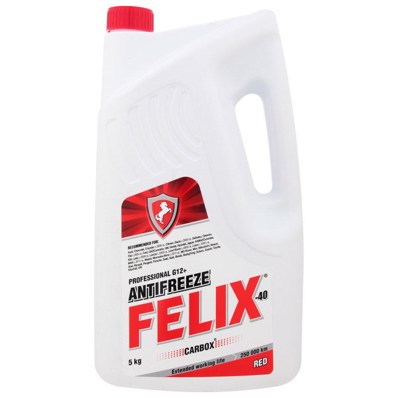 Антифриз Felix Carbox G12+ красный 5кг купить,NaN