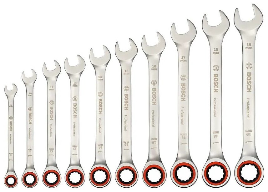 Bosch набор ключей комбинированный 30х32 мм 1600A02AU0, 10 шт купить,67420