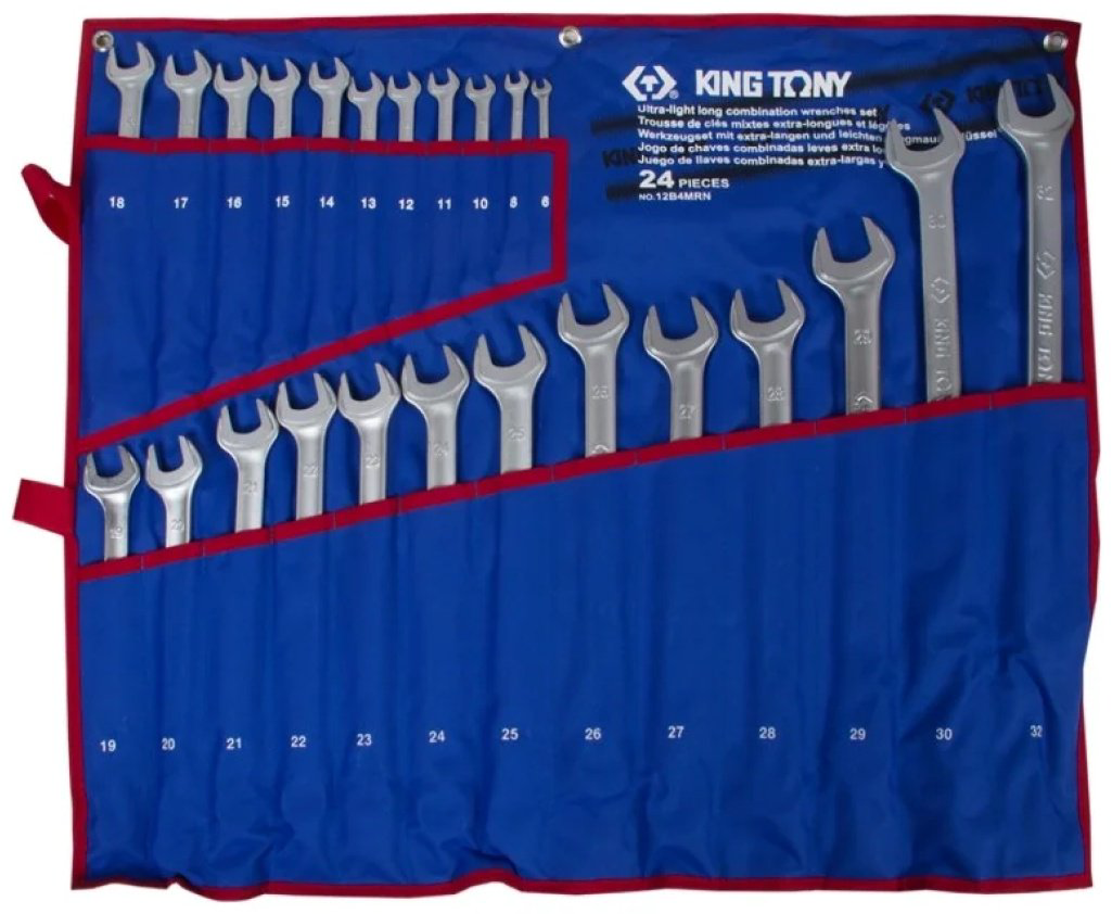KING TONY набор ключей комбинированный 6-32 мм 12B4MRN, 24 шт купить,134120