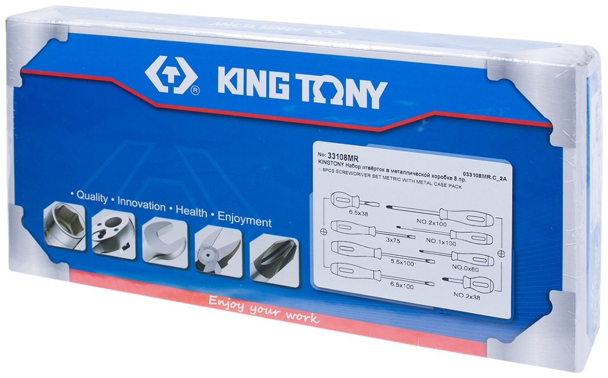 KING TONY набор отверток 33108MR набор из 8 купить,13890