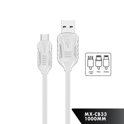 Кабель Moxom MX-CB33 Micro USB белый купить,990