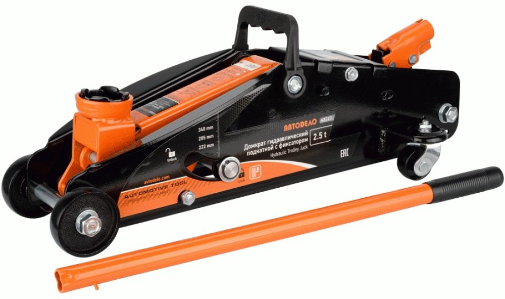 АвтоDело домкрат подкатной 43227 2.5 т купить,NaN