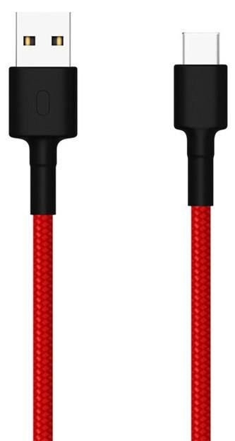 Кабель Xiaomi Mi Braided USB Type-C 1m красный купить,NaN