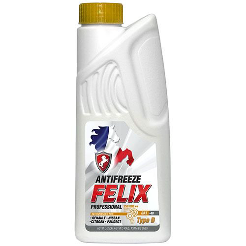 Антифриз Felix TYPE D  желтый 1кг купить,NaN
