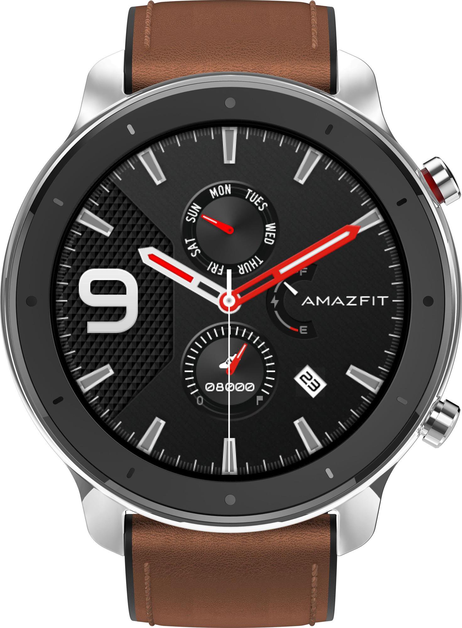 Смарт-часы Xiaomi Amazfit GTR 47mm Stainless Steel Brown