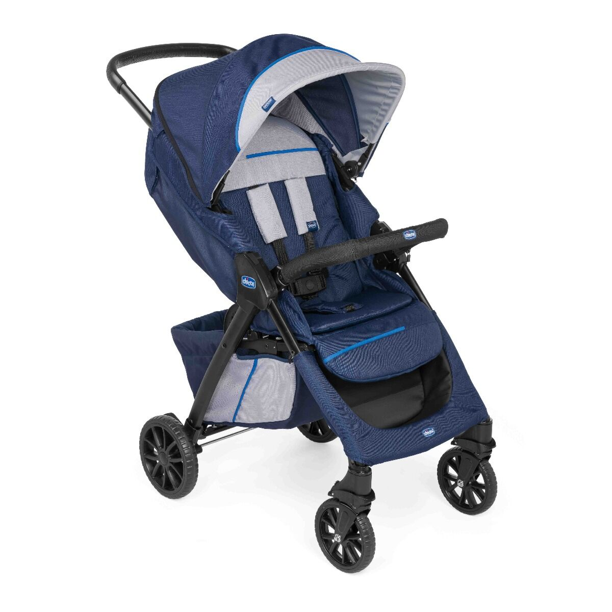 Коляска прогулочная Chicco Kwik One blueprint  купить,NaN