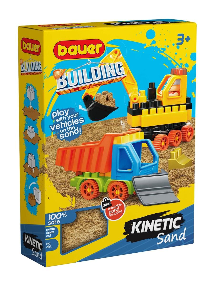 Конструктор Bauer Building Kinetic набор с бульдозером и грузовиком купить,NaN