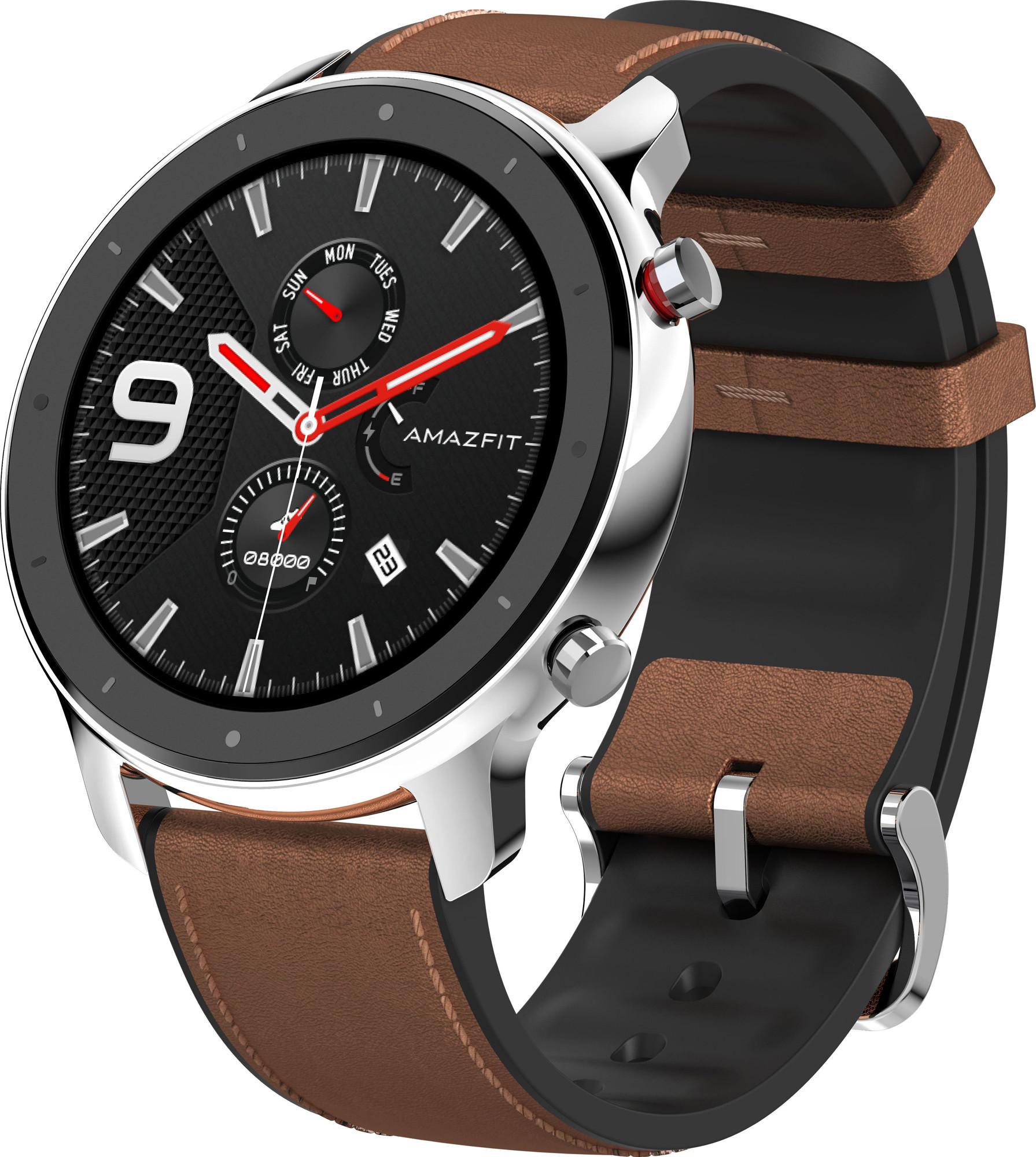 Смарт-часы Xiaomi Amazfit GTR 47mm Stainless Steel Brown