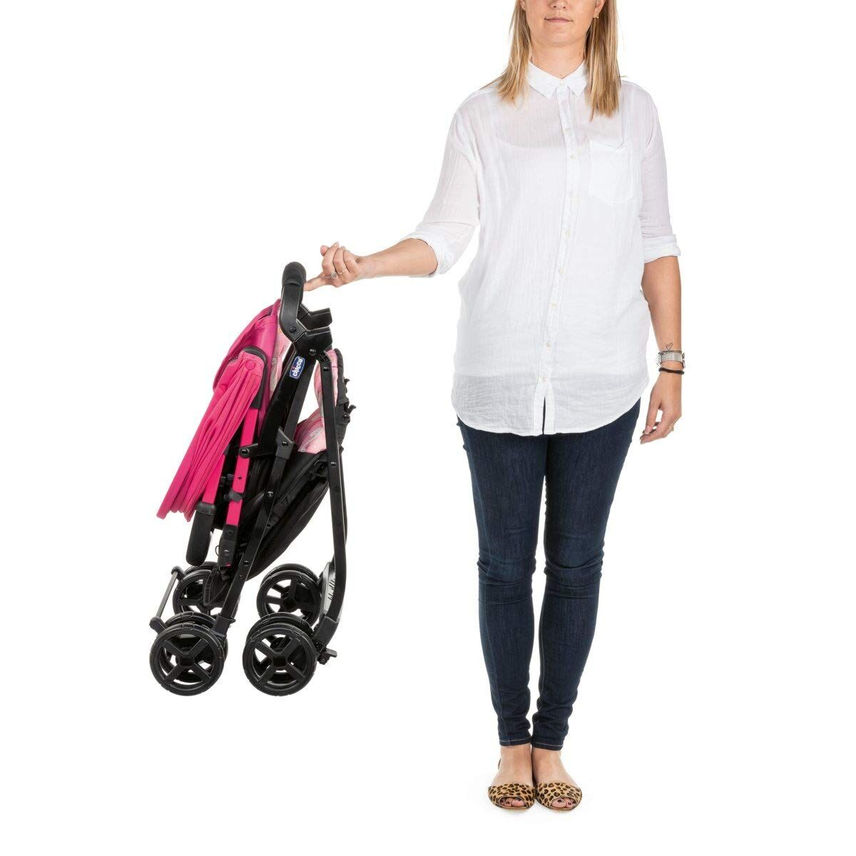 Коляска прогулочная Chicco Ohlala 2 pink swan  купить,NaN