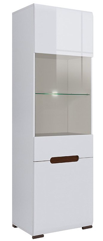 Витрина БРВ-Украина Ацтека 014 REG1W1D/21/6 нимфеа альба-белый глянец-венге магия купить,NaN