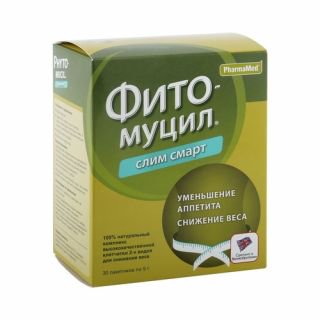 Probiotics International Ltd. Фитомуцил слим смарт 5гр 30шт порошок