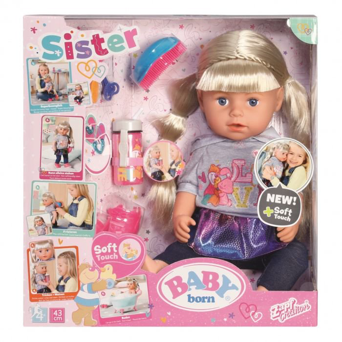 Кукла Zapf Baby born Cестричка 2019 43см