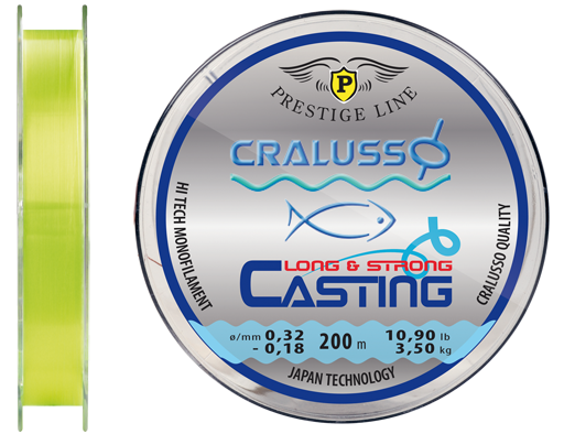  Рыболовная леска Cralusso Long & Strong Casting 0.32 мм желтая купить,NaN