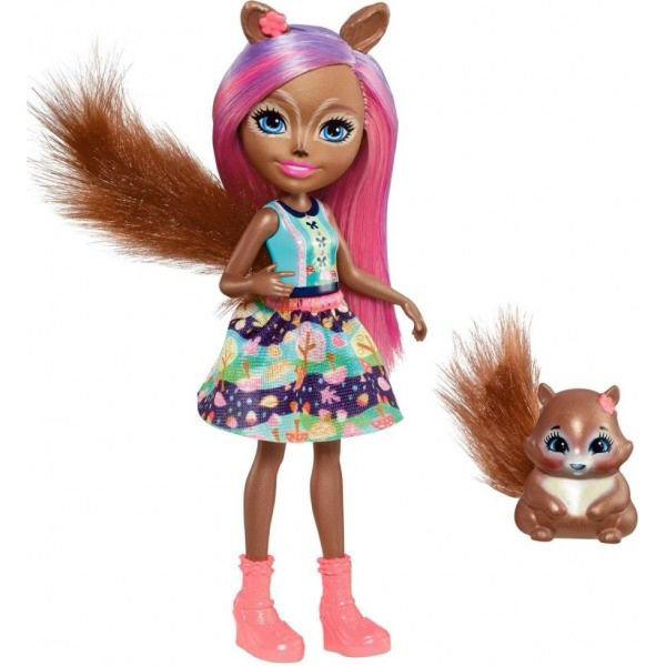 Кукла Mattel Enchantimals с любимой зверюшкой Санча Белка 15см купить,NaN