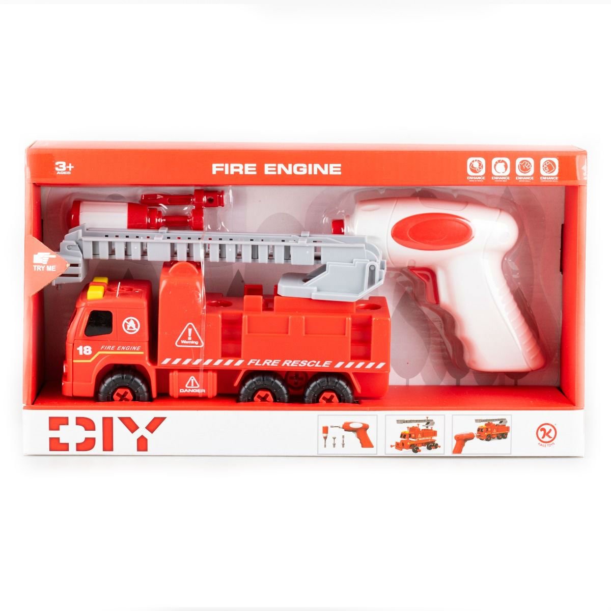 Игровой набор DIY Пожарная машина 802B-1
